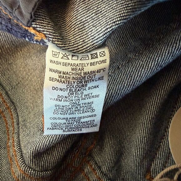 NEW NWT MESHKI Janessa Straight Leg Denim Jeans High Waist Indigo Blue - Picture 15 of 15